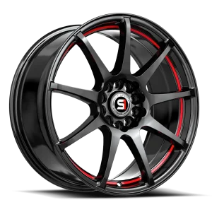 Spec-1 Racing – SP-67 – Black – 17″x7″ 42mm – All weather Wheels – SP-671772342RL
